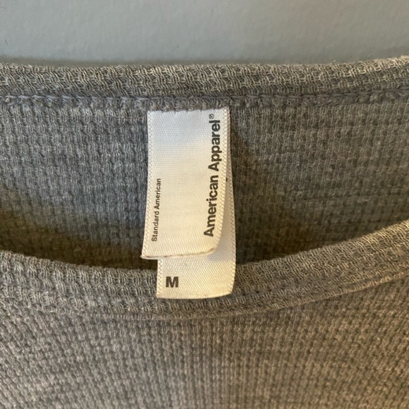 💙 American Apparel Grey Long Sleeve - Picture 3 of 4